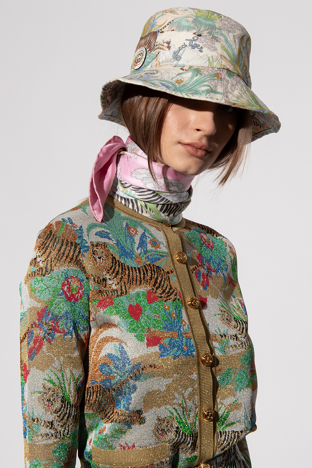 Bucket hat from the ‘Gucci Tiger’ collection Gucci Vitkac Australia
